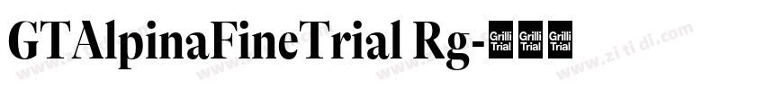 GTAlpinaFineTrial Rg字体转换